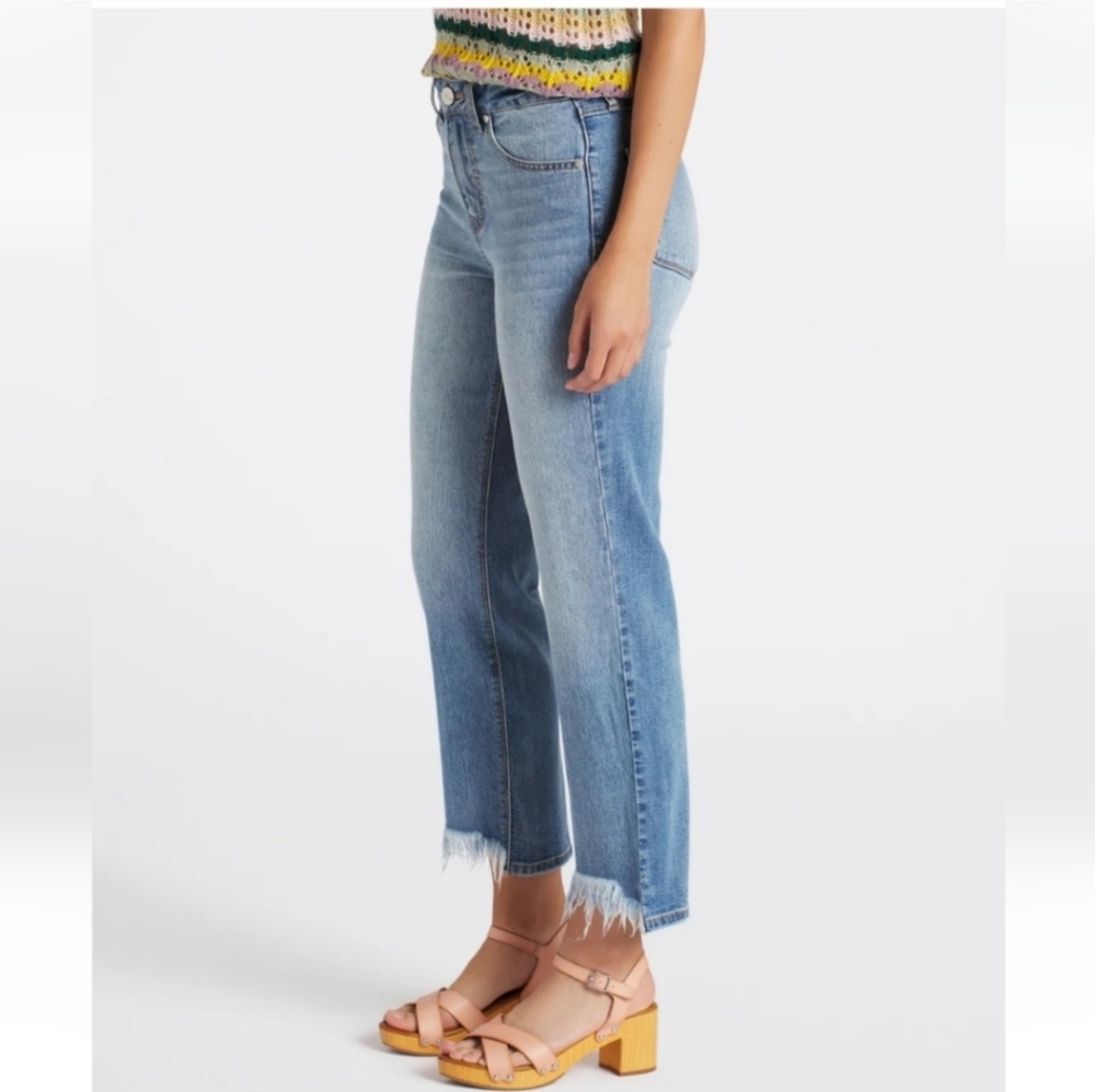 1822 - Denim Sherri High Rise Ankle Straight jeans, - Picture 3 of 13